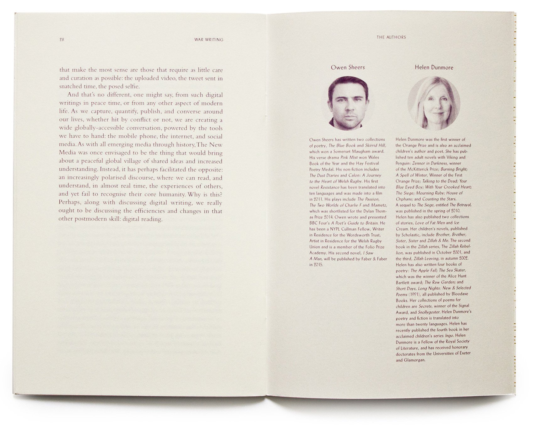 War Writing | objectif | Graphic Design | London